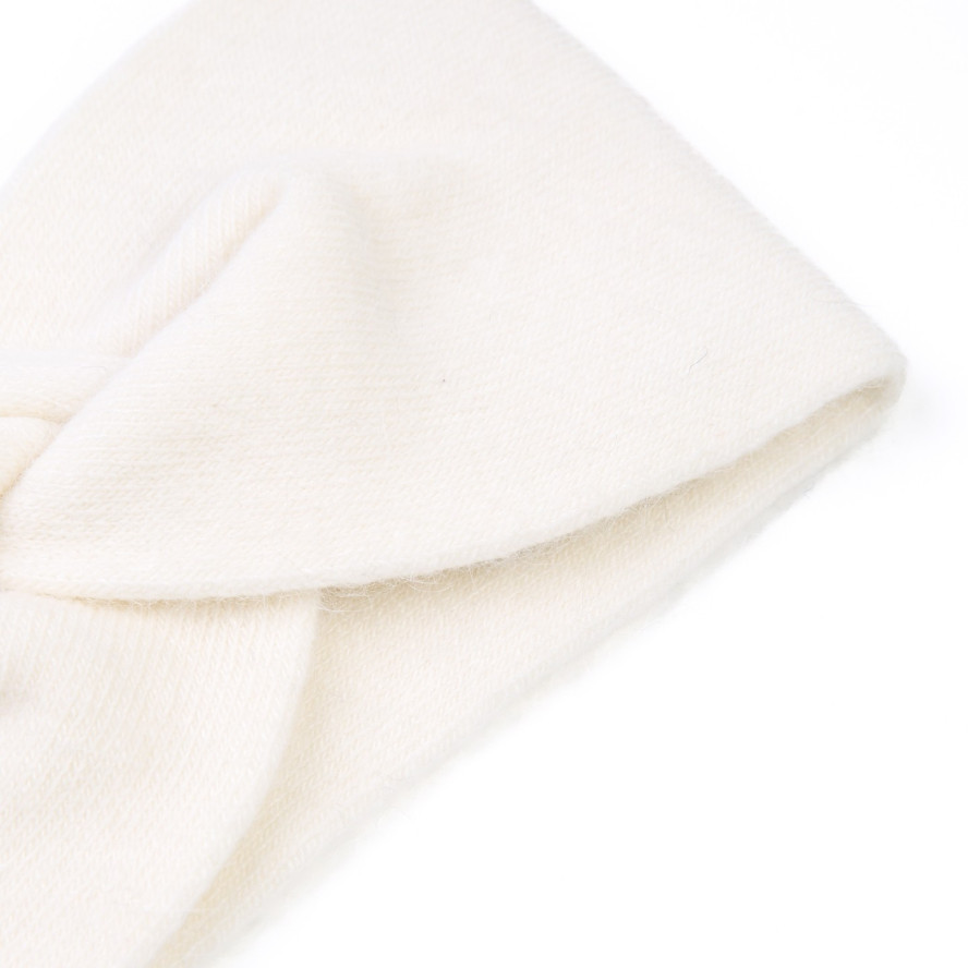 Пов'язка на голову жіноча вовна біла ДЖИНЕТ 843-592, фото 2