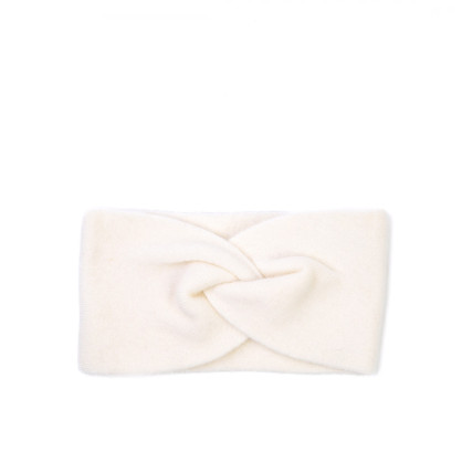 Пов'язка на голову жіноча вовна біла ДЖИНЕТ 843-592