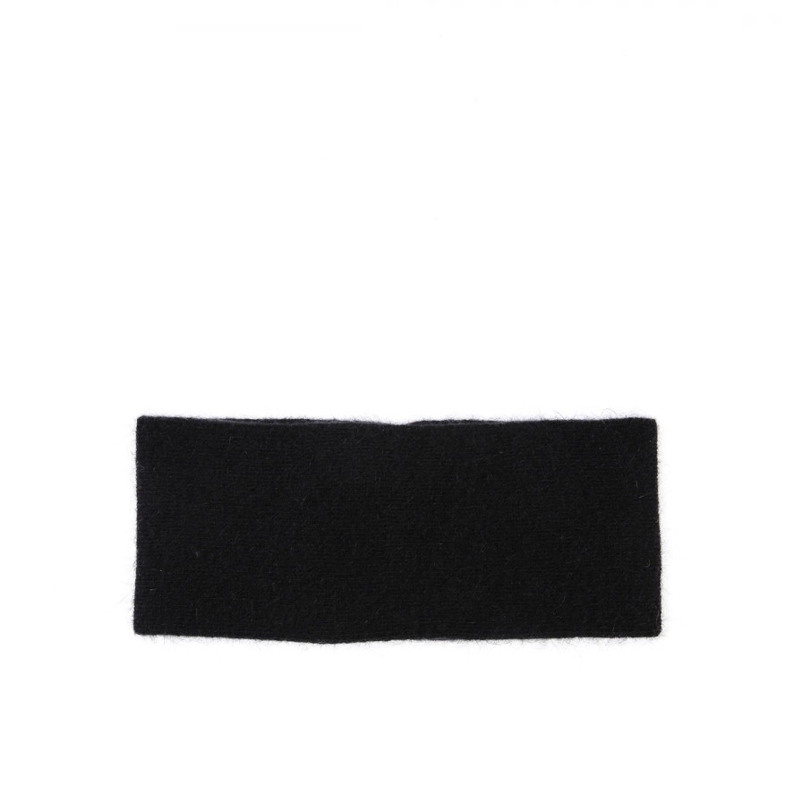 Пов'язка на голову жіноча вовна чорна ФЛО 863-712, фото 1