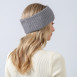 Повязка на голову женская вискоза с ангорой серая ЛЕАРА 880-450, фото 4