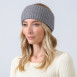 Повязка на голову женская вискоза с ангорой серая ЛЕАРА 880-450, фото 3