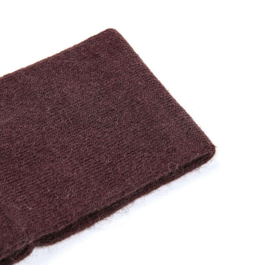 Пов'язка на голову жіноча вовна коричнева ФЛО 899-513, фото 2