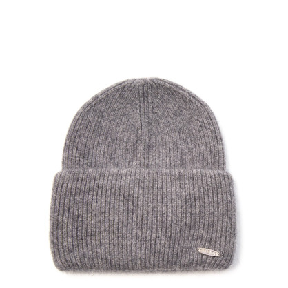 Шапка біні жіноча ангора сіра OLIVIA 233-371 Шапка біні жіноча ангора сіра OLIVIA 233-371