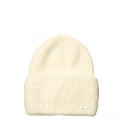 Шапка біні жіноча ангора молочна OLIVIA 233-395