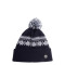 Шапка з помпоном жіноча вовна синя PERCY 924-484
