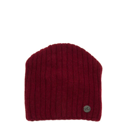 Шапка ковпак жіноча вовна бордова LIORA 947-285