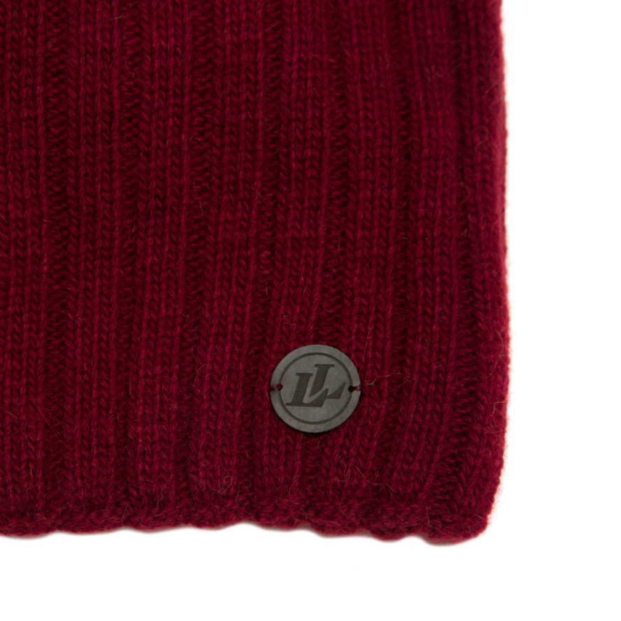 Шапка колпак мужская шерсть бордовая LIORA 947-285, фото 3