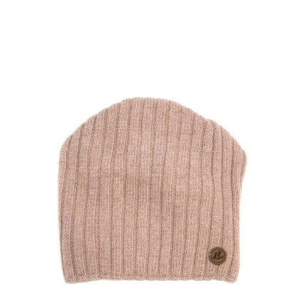 Шапка ковпак жіноча вовна бежева LIORA 947-353