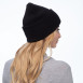Шапка бини женская хлопок черная DOREEN 232-045, фото 4