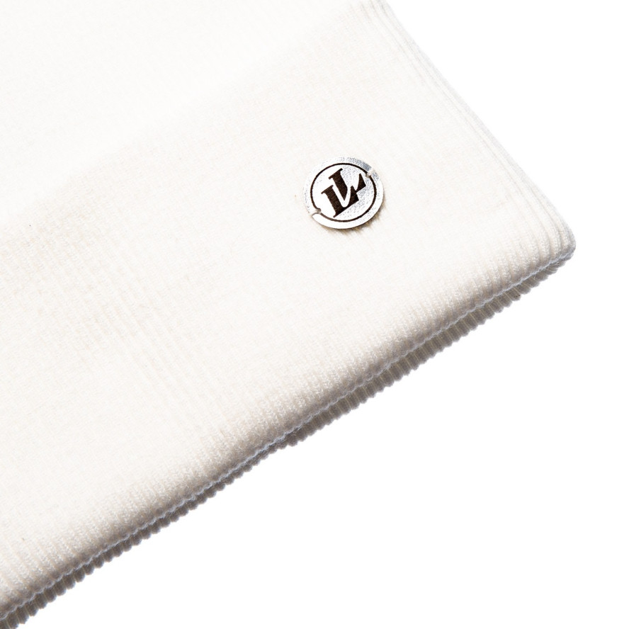 Шапка біні жіноча бавовна молочна DOREEN 232-069, фото 2