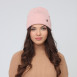 Шапка біні жіноча бавовна рожева DOREEN 232-113, фото 4