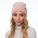 Шапка біні жіноча віскоза рожевий LIAM 647-955, фото 3
