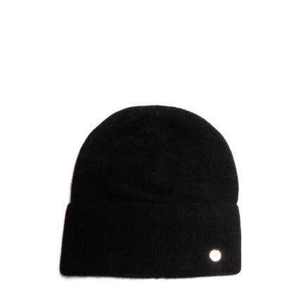 Шапка біні жіноча ангора чорна ISABELLA 658-708