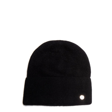 Шапка бини женская ангора черная ISABELLA 658-708 Шапка бини женская ангора черная ISABELLA 658-708