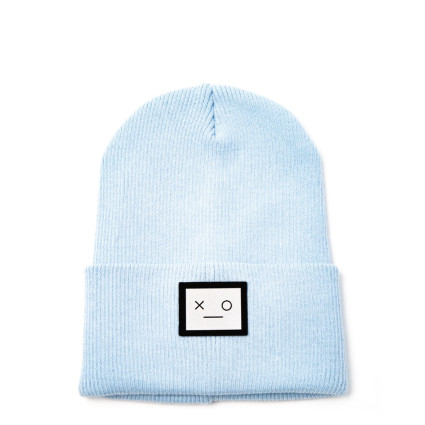 Шапка біні чоловіча бавовна блакитна SHANE 660-503 Шапка біні чоловіча бавовна блакитна SHANE 660-503
