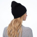 Шапка біні жіноча ангора з вовною чорна JACK 663-139, фото 4