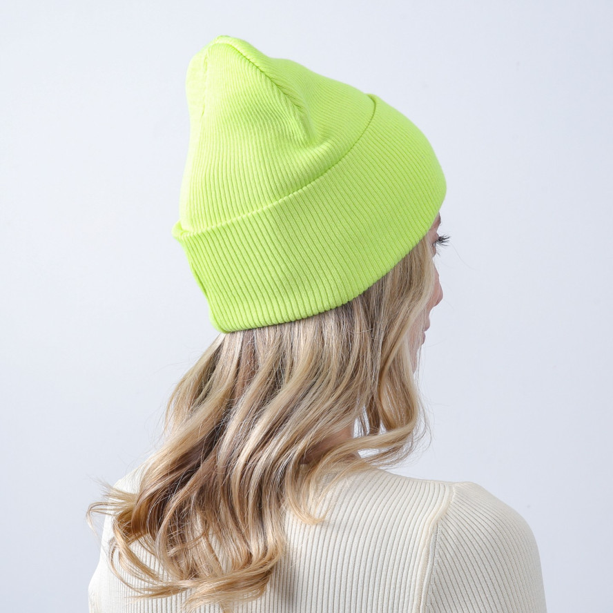 Шапка біні жіноча бавовна жовта FREYA 667-601, фото 4