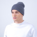 Шапка біні чоловіча бавовна сіра FREYA 670-045, фото 3