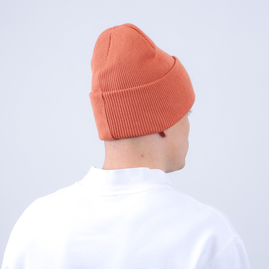 Шапка бини мужская хлопок оранжевая FREYA 676-511, фото 4