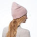 Шапка біні жіноча ангора рожева ISABELLA 685-476, фото 3