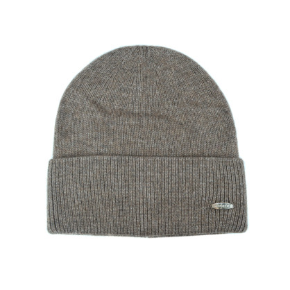 Шапка бини женская ангора коричневая ISABELLA 685-483 Шапка бини женская ангора коричневая ISABELLA 685-483