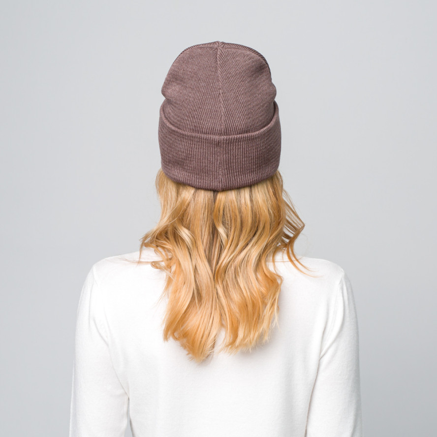 Шапка біні жіноча бавовна коричнева DOREEN 685-766, фото 5