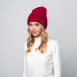 Шапка біні жіноча ангора бордова OLIVIA 687-937, фото 3