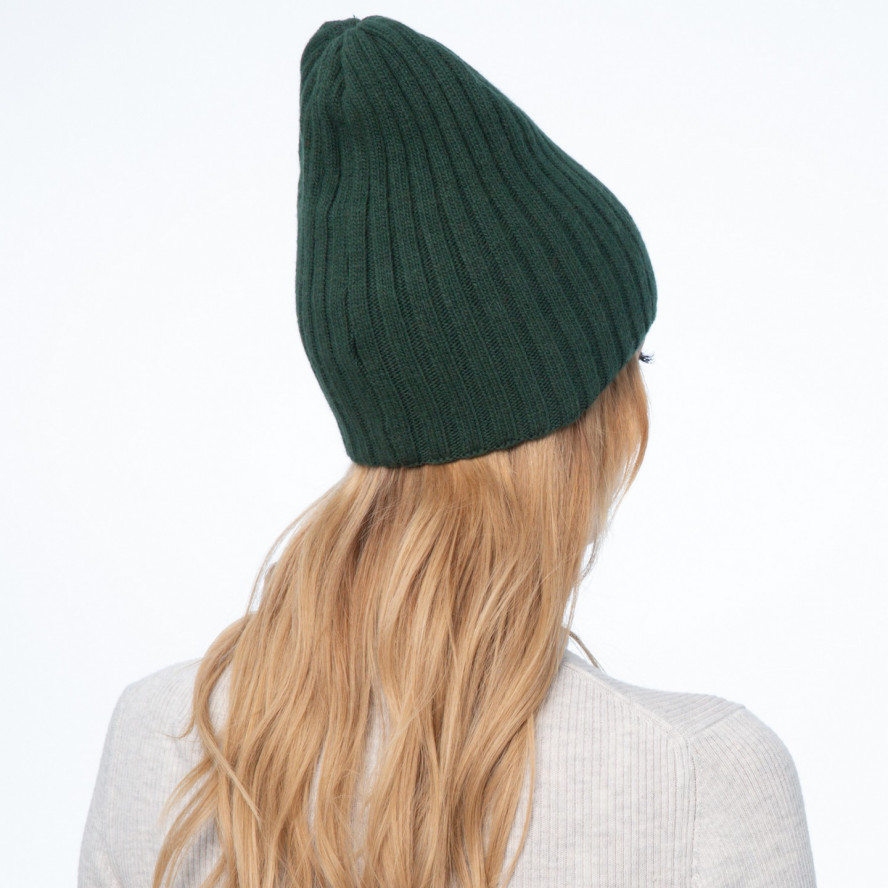 Шапка колпак женская шерсть зеленая LIORA 697-776, фото 5