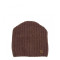 Шапка ковпак жіноча вовна коричнева LIORA 697-783