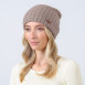 Шапка ковпак жіноча вовна коричнева LIORA 697-790, фото 4
