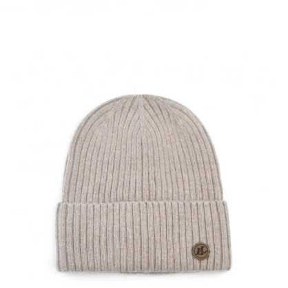 Шапка біні жіноча вовна бежева FREDERICK 699-817