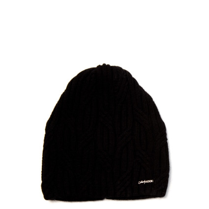 Шапка біні жіноча вовна чорна AMALA 704-559
