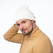 Шапка біні чоловіча бавовна біла FREYA 704-634, фото 4