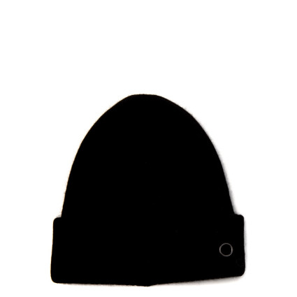 Шапка бини мужская ангора с шерстью черная AVA 705-426