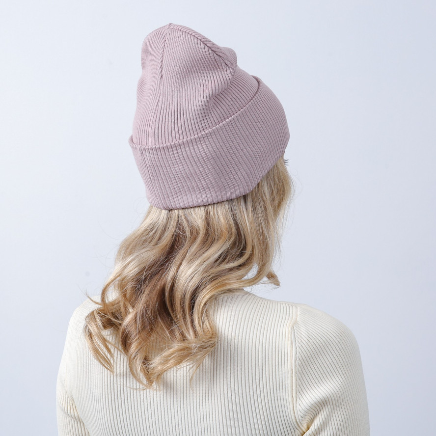 Шапка біні жіноча бавовна рожева GELATO 715-173, фото 4