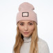 Шапка біні жіноча бавовна рожева SHANE 848-994, фото 3