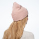 Шапка біні жіноча бавовна рожева SHANE 848-994, фото 4