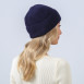 Шапка по голові жіноча вовна синя ERIC 947-451, фото 4