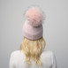 Шапка з помпоном жіноча ангора рожева GILL 948-113, фото 5