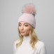 Шапка з помпоном жіноча ангора рожева GILL 948-113, фото 3