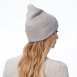 Шапка бини женская хлопок серая SHANE 952-721, фото 4