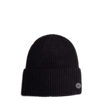 Шапка біні жіноча вовна мериноса чорна EVELYN 955-562 Шапка біні жіноча вовна мериноса чорна EVELYN 955-562