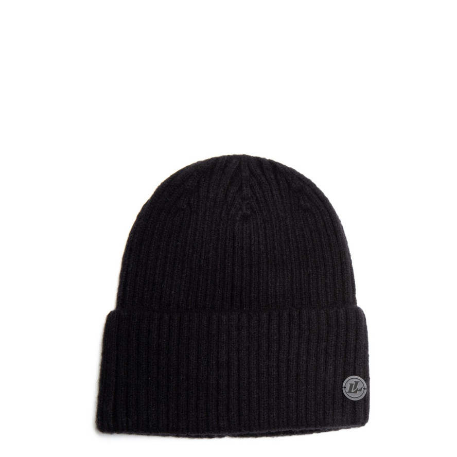 Шапка бини мужская шерсть мериноса черная EVELYN 955-562, фото 1