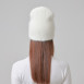 Шапка бини женская ангора белая SCARLET 955-746, фото 5