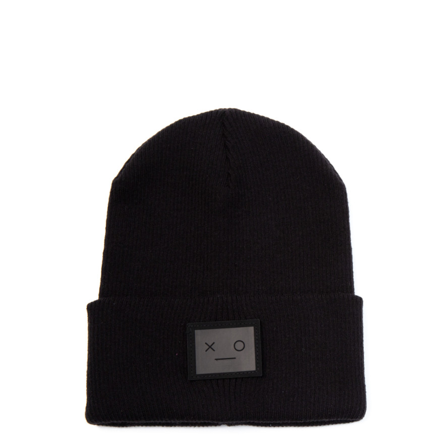 Шапка біні жіноча бавовна чорна SHANE 959-263, фото 1