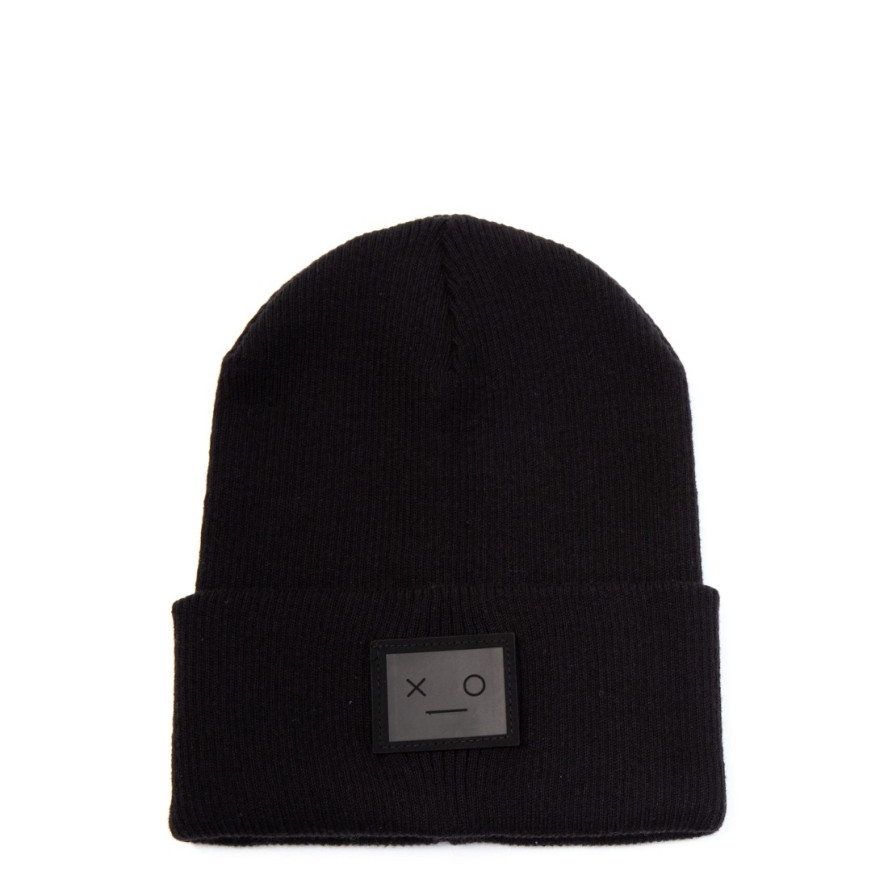 Шапка біні чоловіча бавовна чорна SHANE 959-263, фото 1