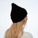 Шапка біні жіноча бавовна чорна SHANE 959-263, фото 4