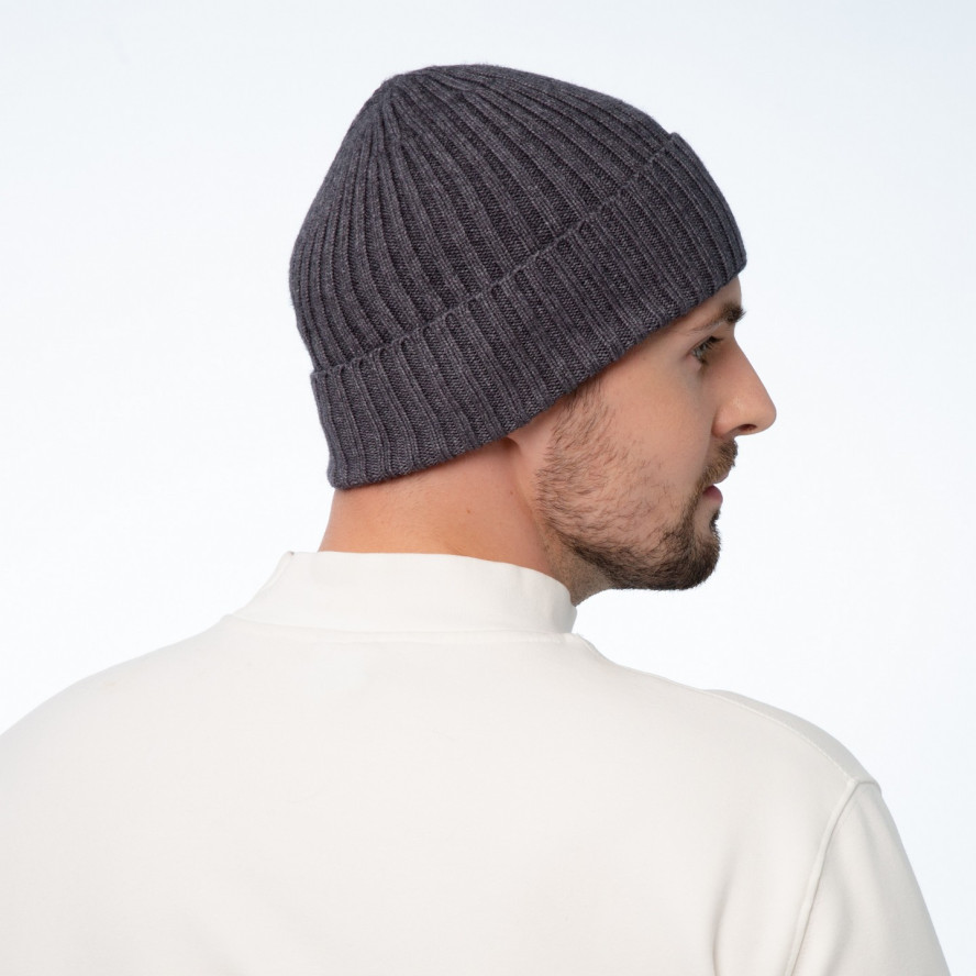 Шапка по голові чоловіча віскоза сіра LESTER 965-066, фото 4