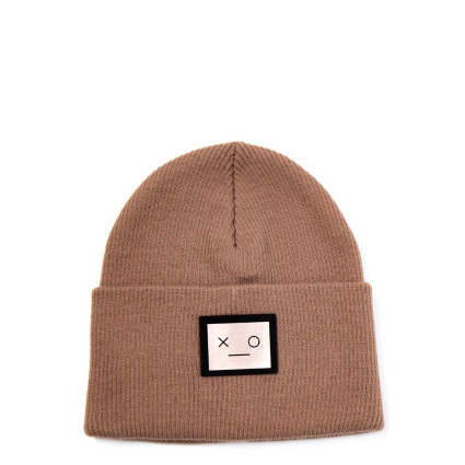 Шапка біні жіноча бавовна коричнева SHANE 969-187 Шапка біні жіноча бавовна коричнева SHANE 969-187