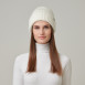 Шапка бини женская шерсть белая JOAN 972-743, фото 4